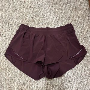 Maroon/Burgundy Lululemon Shorts Size 10